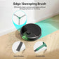Edge-sweeping robot vacuum brush with green hub and three black bristle arms