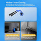Robot vacuum corner cleaning side brush set with flexible nylon bristles