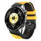 Phantom Sky Shadow Pin Buckle Two Color Silicone Watch Band, 22mm