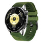 Phantom Sky Shadow Pin Buckle Two Color Silicone Watch Band, 22mm
