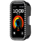 Single Row Diamond Half Coverage Hollow PC Watch Protective Case, For Huawei Band 11