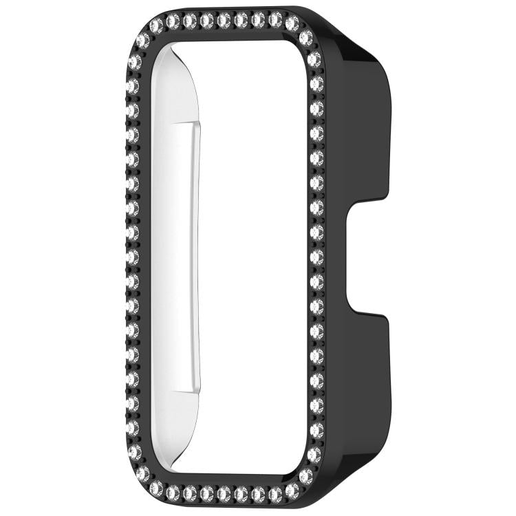 Single Row Diamond Half Coverage Hollow PC Watch Protective Case, For Huawei Band 11