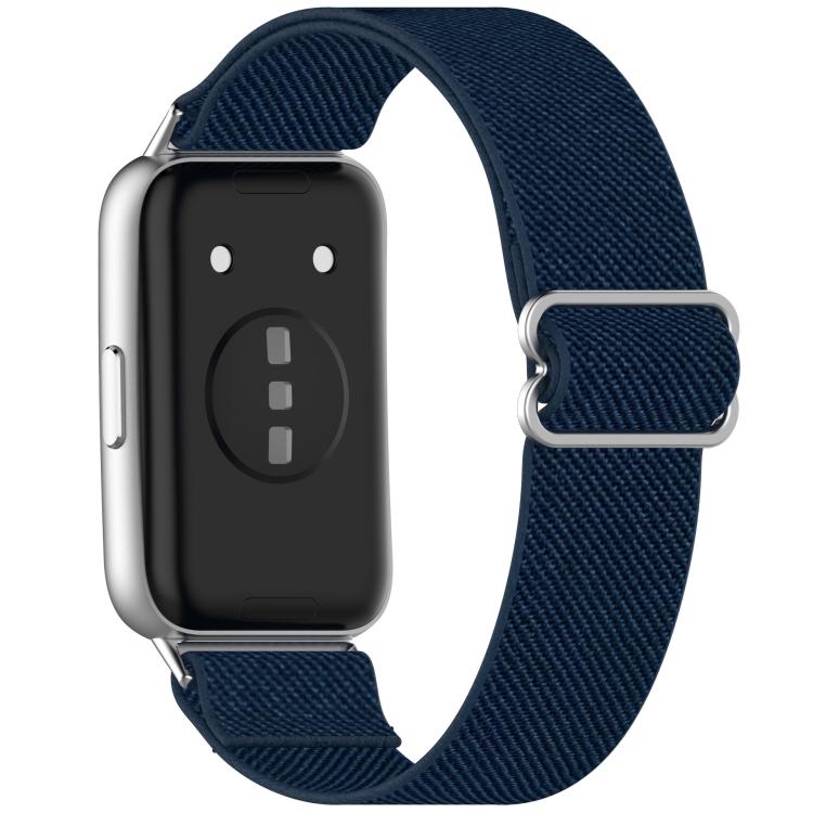 Slide Buckle Elastic Nylon Braided Watch Band, For Huawei Band 11 / Band 11 Pro