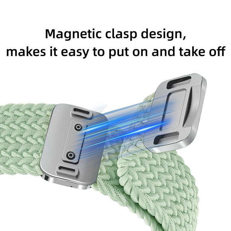 Magnetic Buckle Elastic Nylon Braided Watch Band, For Huawei Band 11 / Band 11 Pro