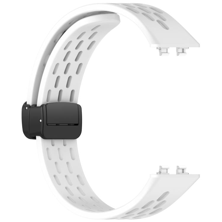 Foldable Magnetic Buckle Silicone Watch Band, For Huawei Band 11 / Band 11 Pro