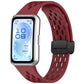 Foldable Magnetic Buckle Silicone Watch Band, For Huawei Band 11 / Band 11 Pro