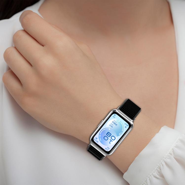 Nylon Hook And Loop Fastener Watch Band, For Huawei Band 11 / Band 11 Pro