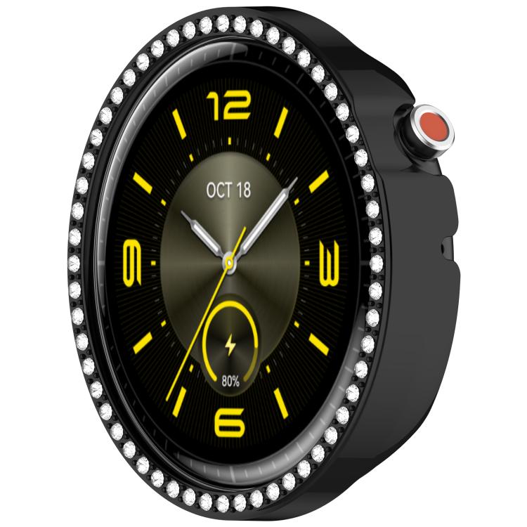 Single Row Diamond Half Coverage Hollow PC Watch Protective Case, For Honor Watch Fit Vitaly, For Honor Watch GS 5 / Watch Fit Elegant