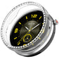 Single Row Diamond Half Coverage Hollow PC Watch Protective Case, For Honor Watch Fit Vitaly, For Honor Watch GS 5 / Watch Fit Elegant