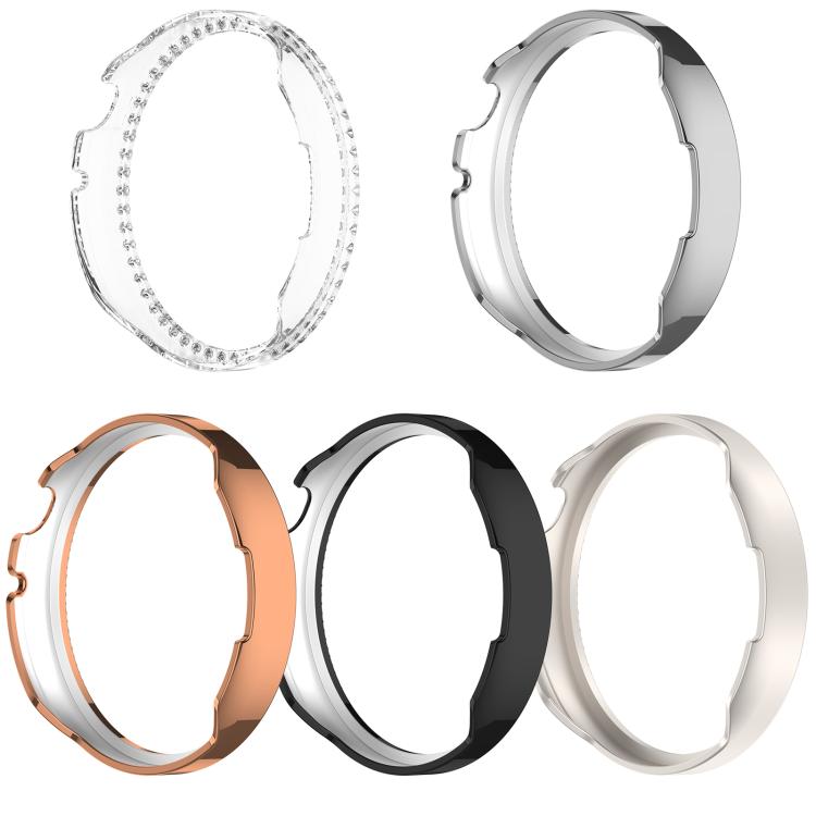 Single Row Diamond Half Coverage Hollow PC Watch Protective Case, For Honor Watch Fit Vitaly, For Honor Watch GS 5 / Watch Fit Elegant