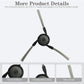 Robot vacuum side brush with black hub and three gray bristle arms