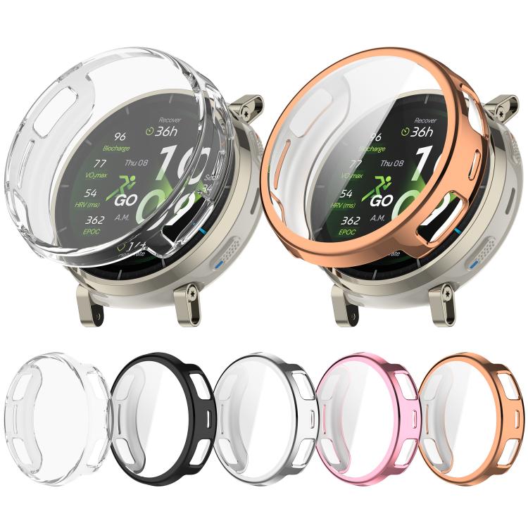 Electroplated TPU Full Coverage Watch Protective Case, For Amazfit Active 3 Premium
