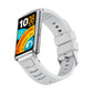 Silver Pin Buckle Quick Release Metal Connector Silicone Watch Band, For Huawei Band 11 / Band 11 Pro