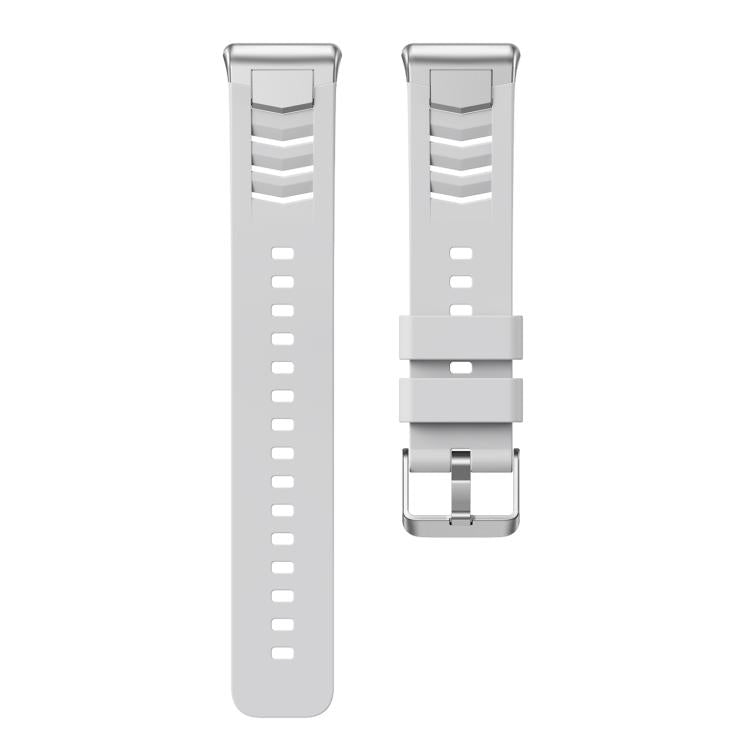Silver Pin Buckle Quick Release Metal Connector Silicone Watch Band, For Huawei Band 11 / Band 11 Pro
