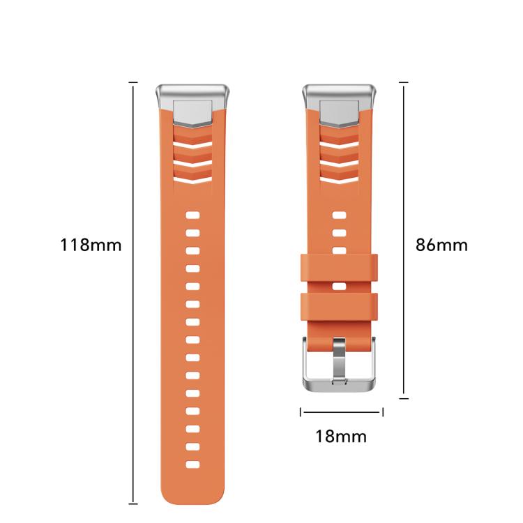 Silver Pin Buckle Quick Release Metal Connector Silicone Watch Band, For Huawei Band 11 / Band 11 Pro