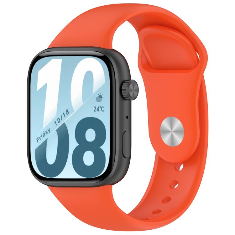 Reverse Buckle Solid Color Silicone Watch Band, For Honor Watch X5i