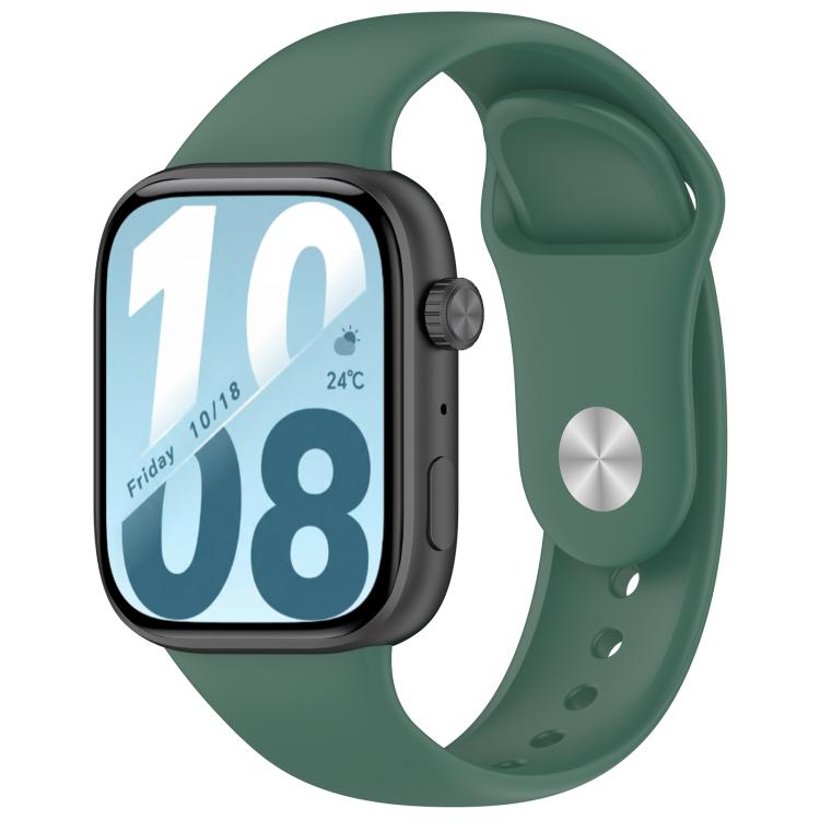 Reverse Buckle Solid Color Silicone Watch Band, For Honor Watch X5i