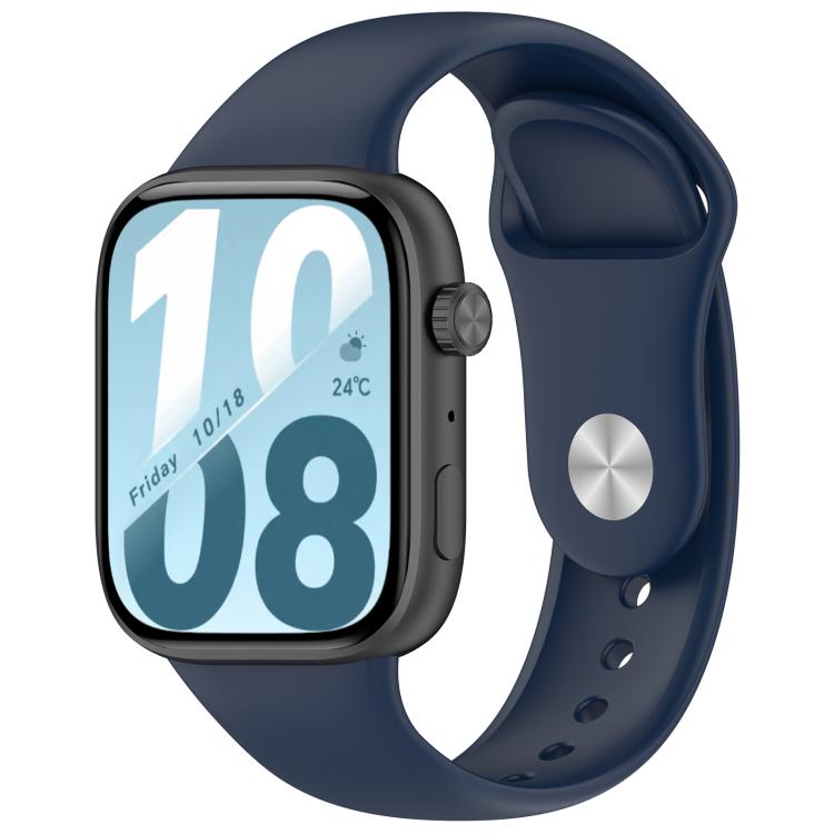 Reverse Buckle Solid Color Silicone Watch Band, For Honor Watch X5i