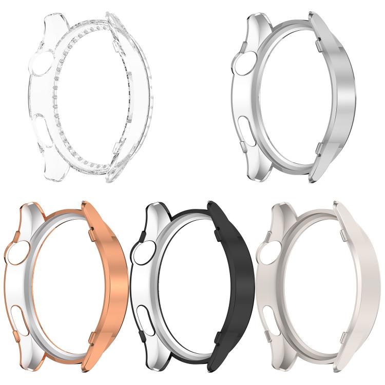 Single Row Diamond Half Coverage Hollow PC Watch Protective Case, For Xiaomi Watch S5 46mm