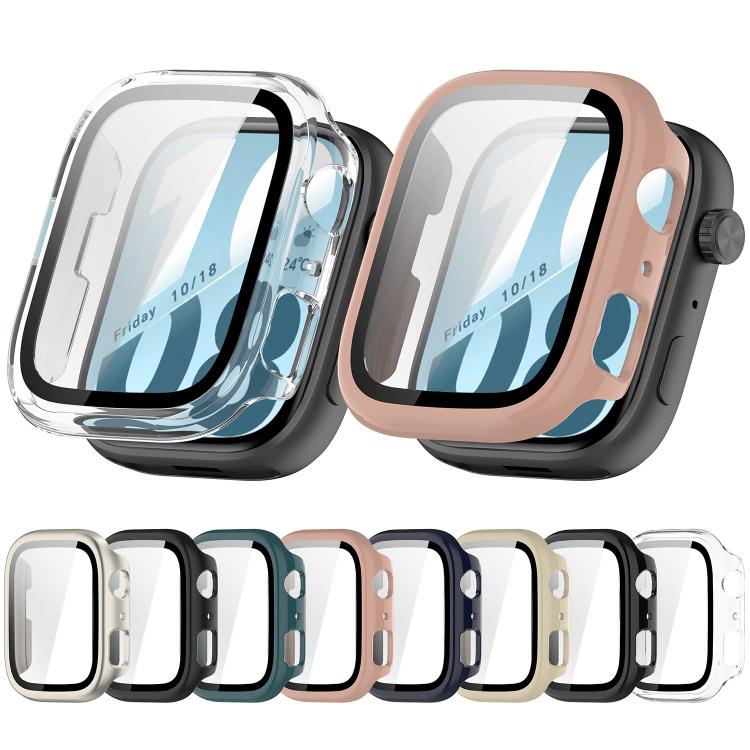 Honor Watch X5i protective cases with integrated screen covers in clear and rose pink, plus color options