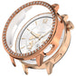 Single Row Diamond Half Coverage Hollow PC Watch Protective Case, For OnePlus Watch 4