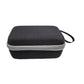 Gray fabric mini printer protective case with zipper, top carry handle