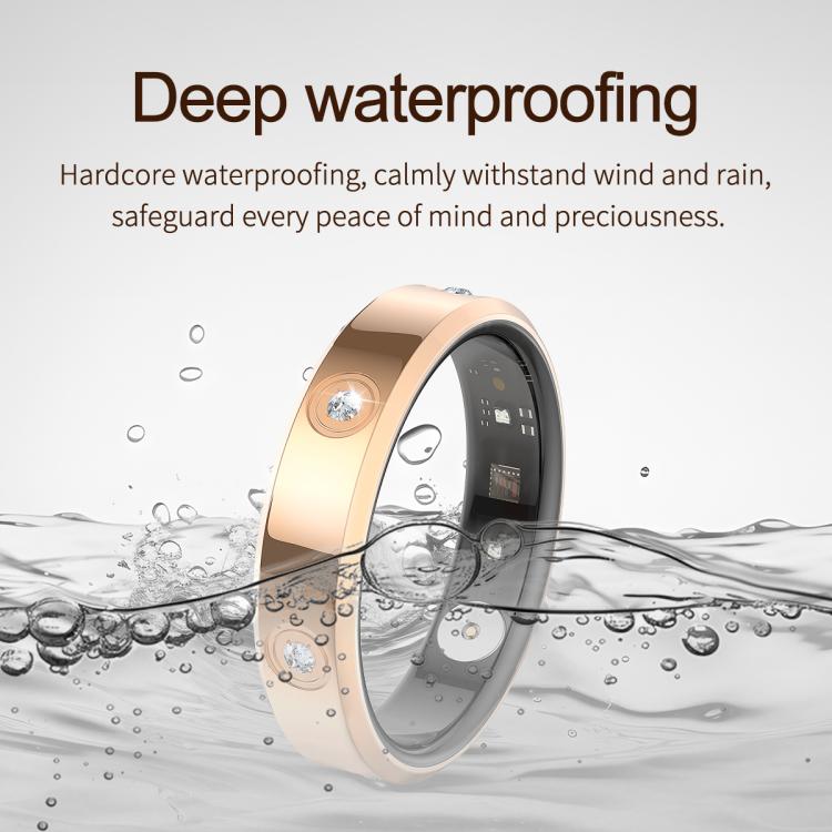 HR01 SIZE 9 Smart Ring, Support Heart Rate / Blood Oxygen / Sleep Monitoring / Female Menstrual Cycle, SIZE 9