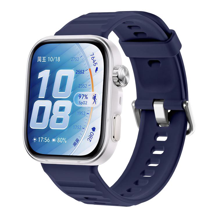 Wave Texture Solid Color Silicone Watch Band, For Huawei Watch Fit 5 / Fit 5 Pro