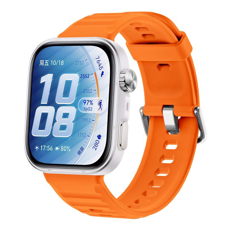 Wave Texture Solid Color Silicone Watch Band, For Huawei Watch Fit 5 / Fit 5 Pro