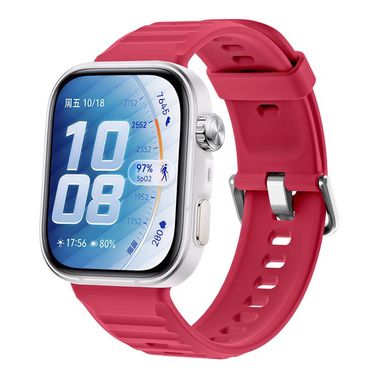 Wave Texture Solid Color Silicone Watch Band, For Huawei Watch Fit 5 / Fit 5 Pro