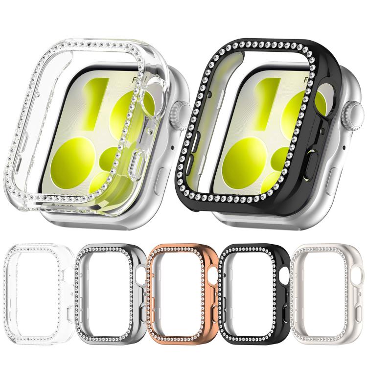 Single Row Diamond Half Coverage Hollow PC Watch Protective Case, For Huawei Watch Fit 5 Pro, For Huawei Watch Fit 5