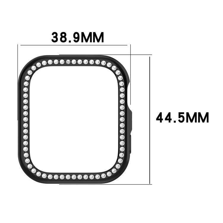 Single Row Diamond Half Coverage Hollow PC Watch Protective Case, For Huawei Watch Fit 5 Pro, For Huawei Watch Fit 5