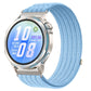 Cloud-Feel Breathable Nylon Woven Metal Head Watch Band, 18mm, 20mm, 22mm