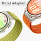 Cloud-Feel Breathable Nylon Woven Metal Head Watch Band, 18mm, 20mm, 22mm