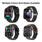 G47 1.83 inch HD Color Screen BT Calling Smart Watch Silicone Strap, Support Health Monitoring / HRV Function