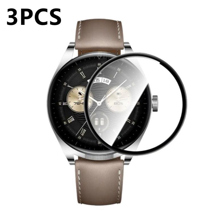 3pcs PMMA Composite Material Heat-Bendable HD Screen Protector, For Huawei Watch Buds 2