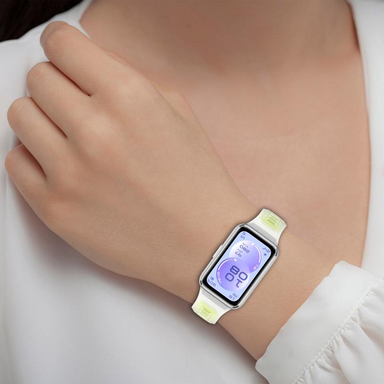 Translucent Jelly Silicone Watch Band, For Huawei Band 11 / Band 11 Pro
