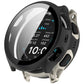 Matte black integrated screen protector case fitted on an Amazfit Cheetah 2 Pro watch