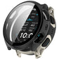 Black integrated screen protector case fitted on an Amazfit Cheetah 2 Pro watch