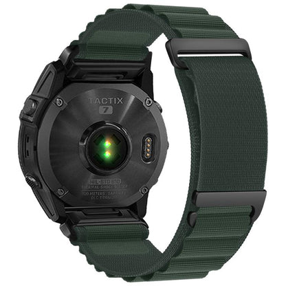 C Buckle Two-Section High Mountain Loop Nylon Watch Band, For Gamin 26mm, For Gamin 22mm, For Gamin 20mm