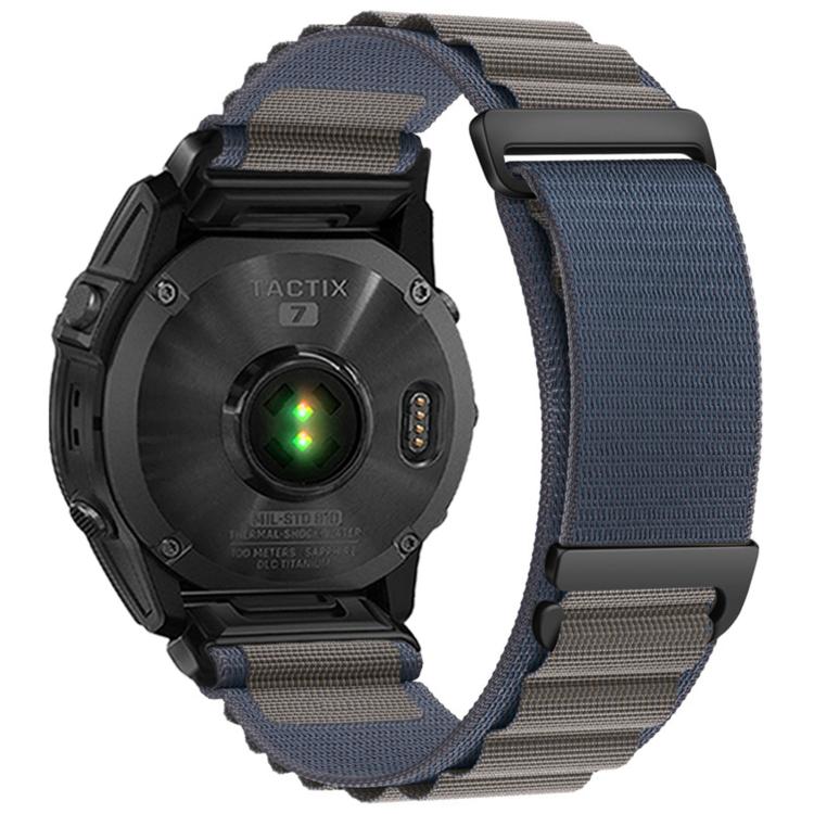 C Buckle Two-Section High Mountain Loop Nylon Watch Band, For Gamin 26mm, For Gamin 22mm, For Gamin 20mm