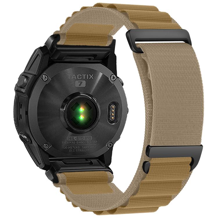 C Buckle Two-Section High Mountain Loop Nylon Watch Band, For Gamin 26mm, For Gamin 22mm, For Gamin 20mm