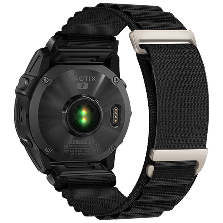 C Buckle Two-Section High Mountain Loop Nylon Watch Band, For Gamin 26mm, For Gamin 22mm, For Gamin 20mm