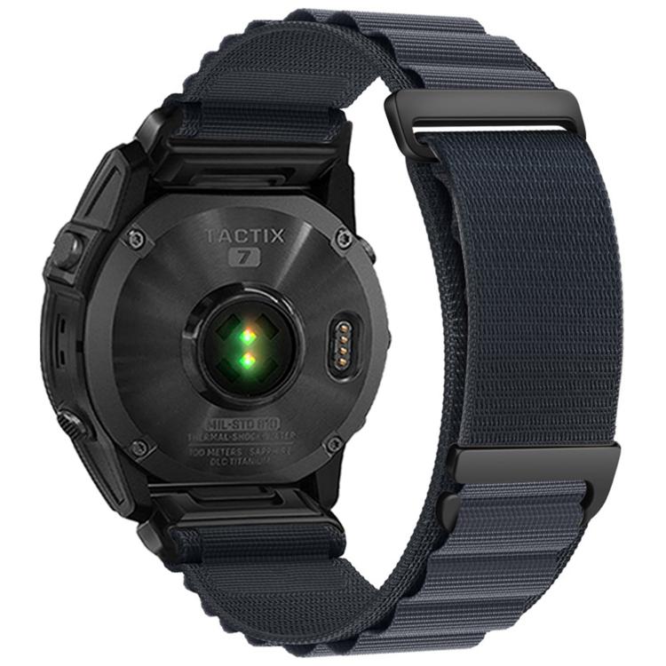 C Buckle Two-Section High Mountain Loop Nylon Watch Band, For Gamin 26mm, For Gamin 22mm, For Gamin 20mm