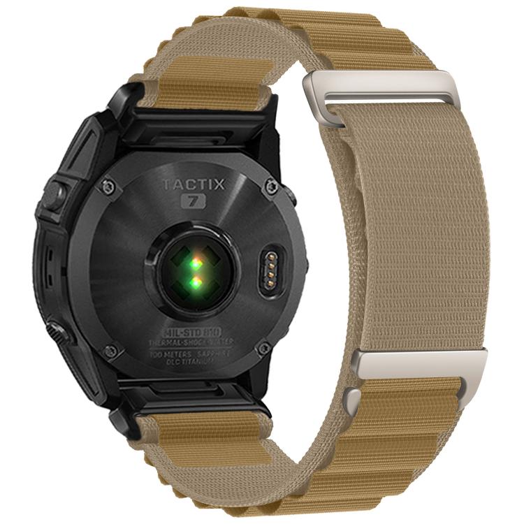 C Buckle Two-Section High Mountain Loop Nylon Watch Band, For Gamin 26mm, For Gamin 22mm, For Gamin 20mm