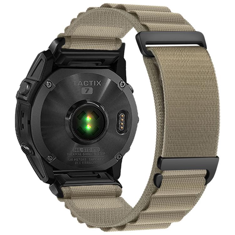 C Buckle Two-Section High Mountain Loop Nylon Watch Band, For Gamin 26mm, For Gamin 22mm, For Gamin 20mm