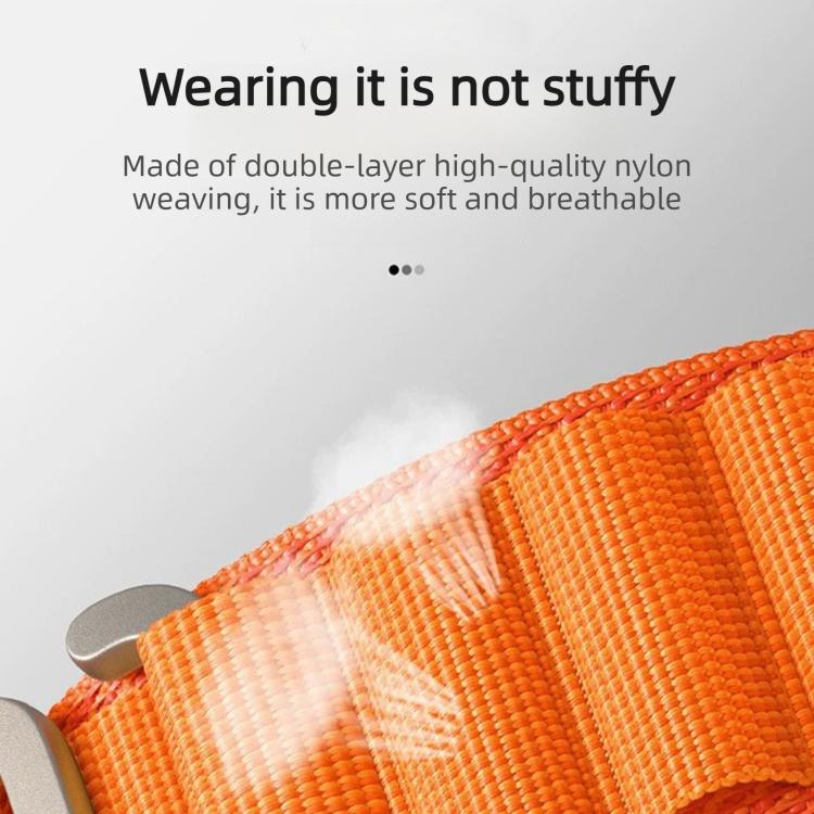 C Buckle Two-Section High Mountain Loop Nylon Watch Band, For Gamin 26mm, For Gamin 22mm, For Gamin 20mm