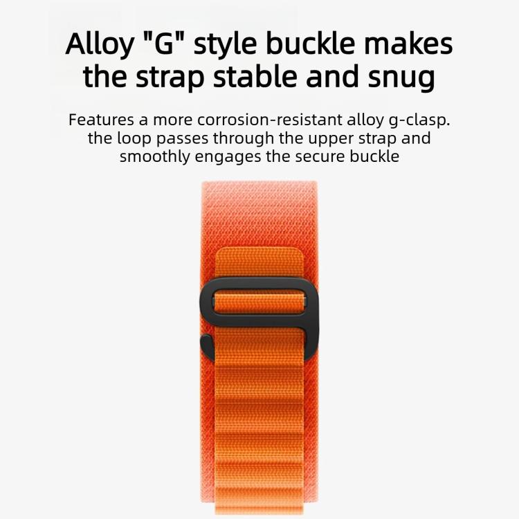 C Buckle Two-Section High Mountain Loop Nylon Watch Band, For Gamin 26mm, For Gamin 22mm, For Gamin 20mm