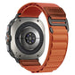 Retro Vegan Leather Label Alpine Nylon Loop Watch Band, For Galaxy Watch Ultra2 2026 / 2025 / 1 2024