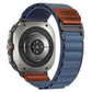Retro Vegan Leather Label Alpine Nylon Loop Watch Band, For Galaxy Watch Ultra2 2026 / 2025 / 1 2024